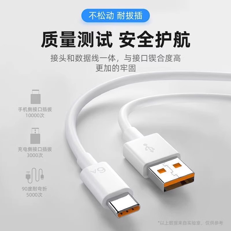 100W超級快充頭適用於華為120W充電器榮耀66W手機typec數據線套裝 4