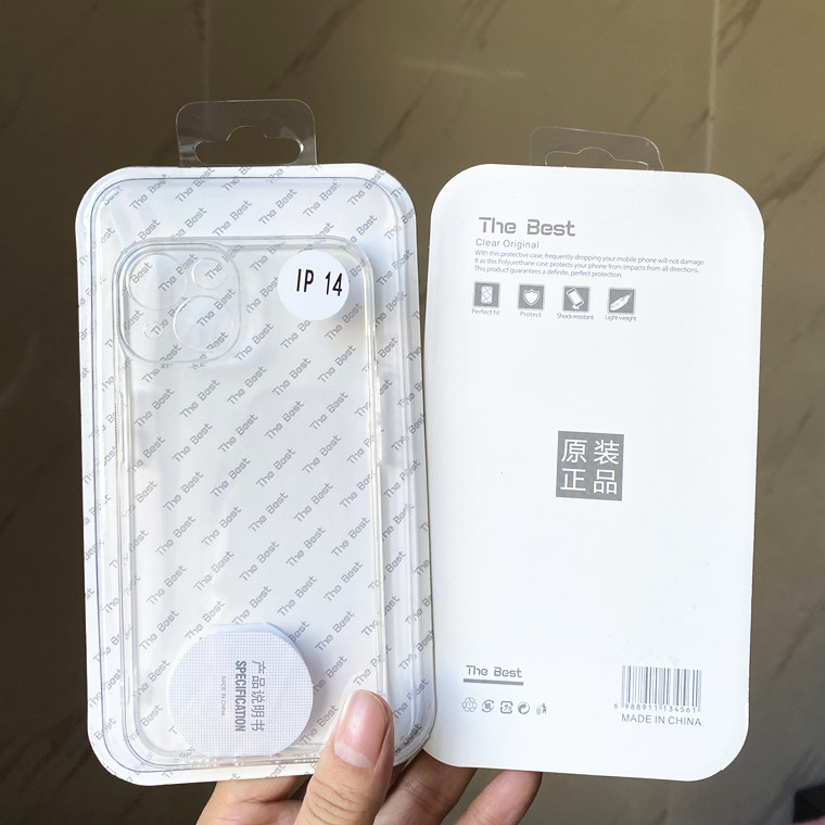 適用蘋果16E透明殼iphone17透明手機殼12全包精孔軟殼11密封盒裝