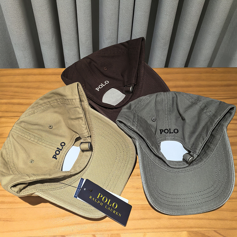 掃碼RL拉夫帽子polo保羅水洗棒球帽男女灰色小馬刺繡顯臉小鴨舌帽 3