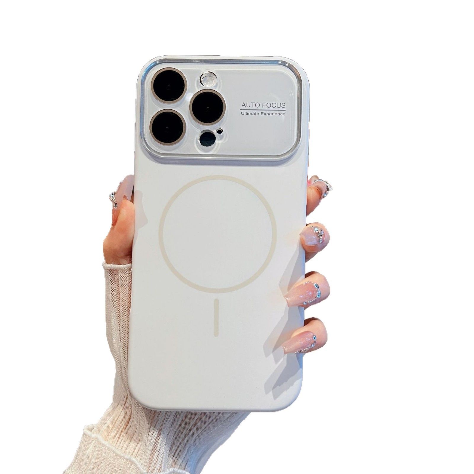 適用蘋果18promax大視窗細圈磁吸手機殼iPhone17液態矽膠保護套13 5