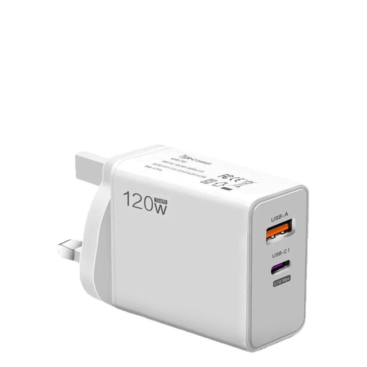 120w超級快充充電頭67w歐規英規適用蘋果華為PD+USB全協議充電器 5