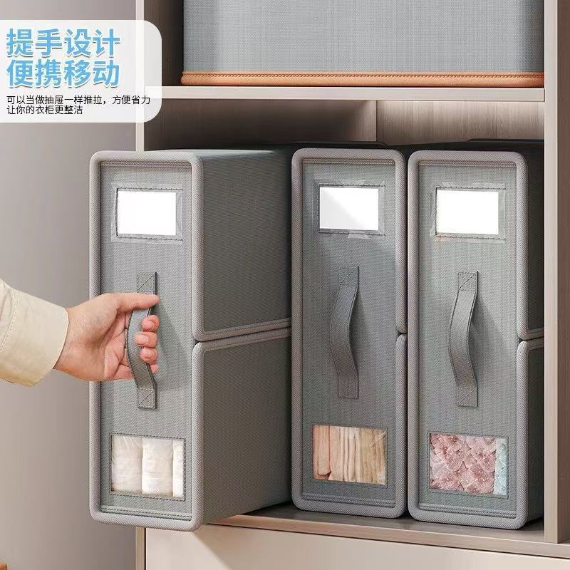 跨境無紡布四件套收納盒衣物布藝牀單收納整理衣櫃臥室被套儲物盒 2