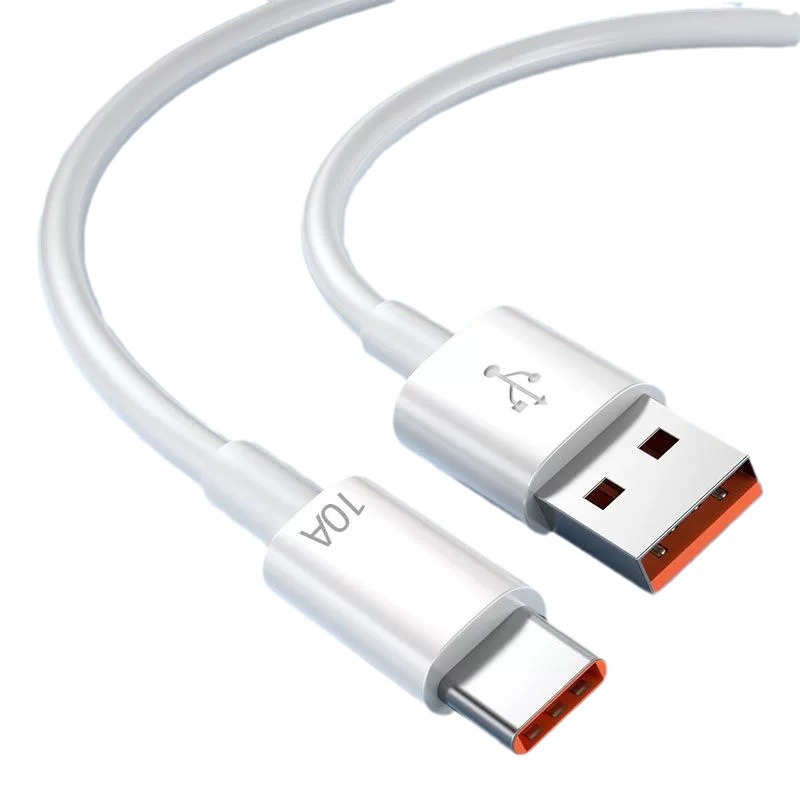 適用華為10A充電線type-c數據線oppo/vivo安卓通用閃充6A超級快充 5