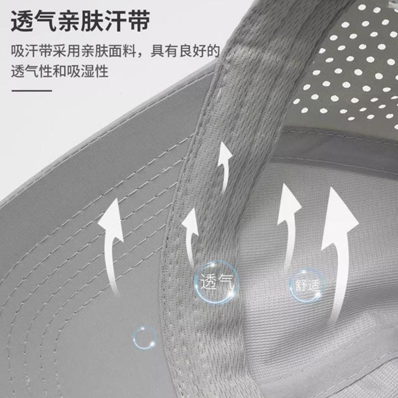 速乾透氣棒球帽男夏季戶外遮陽帽女薄款加大頭圍軟頂防曬鴨舌帽子 4