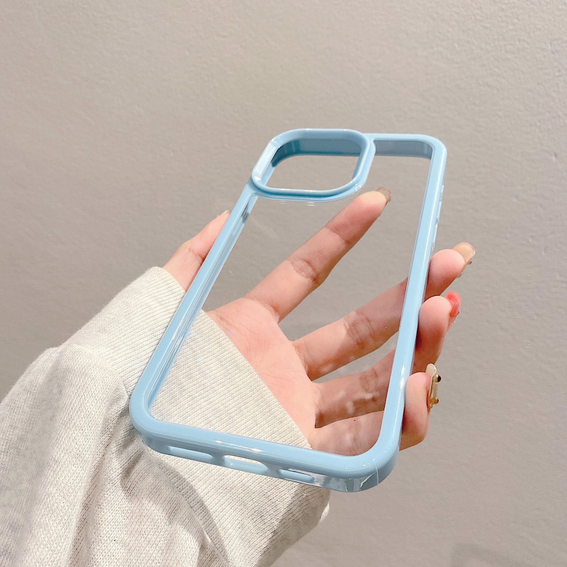 適用蘋果18promax凹槽殼iphone17/16pm糖果色滴膠奶油膠素材手機 5