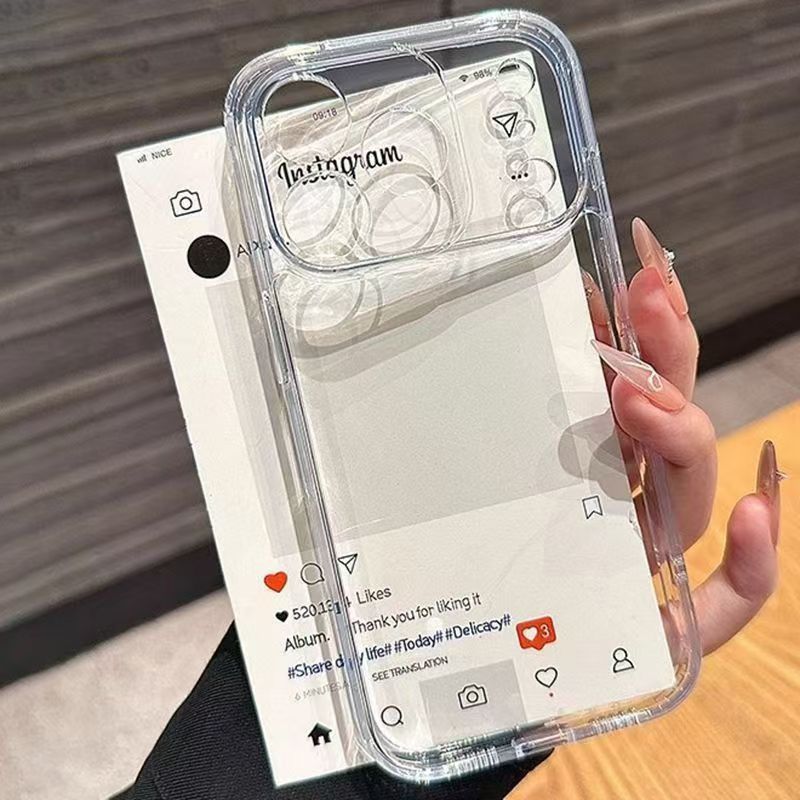 透明加厚適用iphone17promax手機殼蘋果16/15pro軟殼17air簡約14