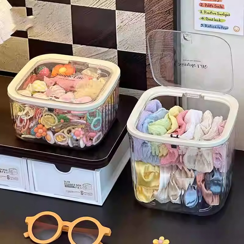 兒童髮飾收納盒小女孩頭繩皮筋飾品盒髮夾髮卡頭飾大容量首飾盒子 2