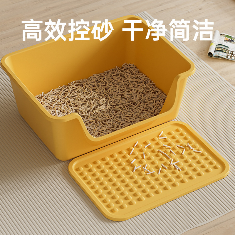 超大號貓砂盆半封閉貓沙盆特大號防外濺巨無霸貓廁所寵物用品代發 3