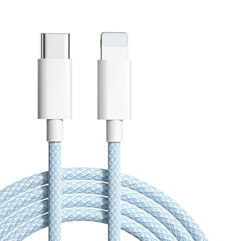 【加粗銅絲】適用蘋果14iPhone13promax快充線PD20W編織數據線30W 5