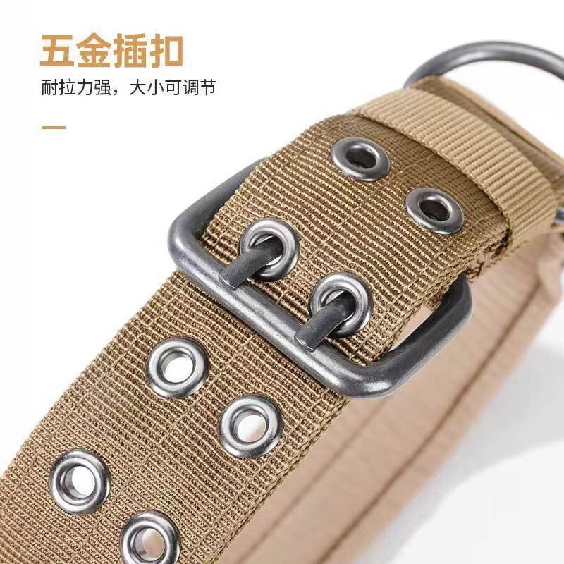 狗項圈中大型犬馬犬金毛猛犬脖套防咬狗脖圈牽引繩防止結實可調節 3