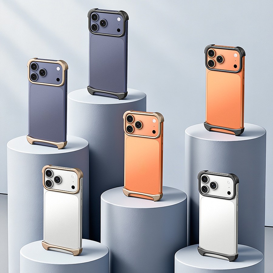 ARC PULSE鋁金屬無邊框手機殼外貿跨境熱賣適用iPhone17AIRPROMAX 3