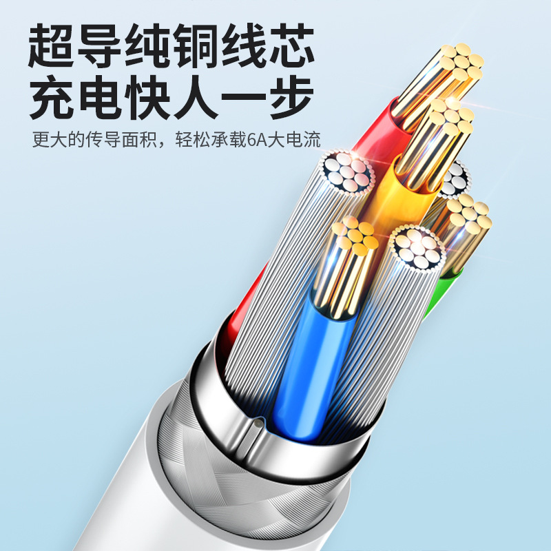 type-c數據線適用tpyec6A快充華為p20p30p40mate榮耀原裝正品加長 3