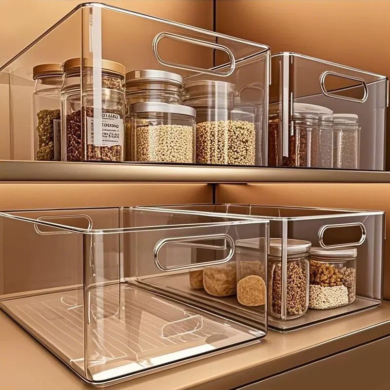 透明收納箱大容量家用衣服玩具整理盒加厚書本零食雜物塑料儲物筐 3