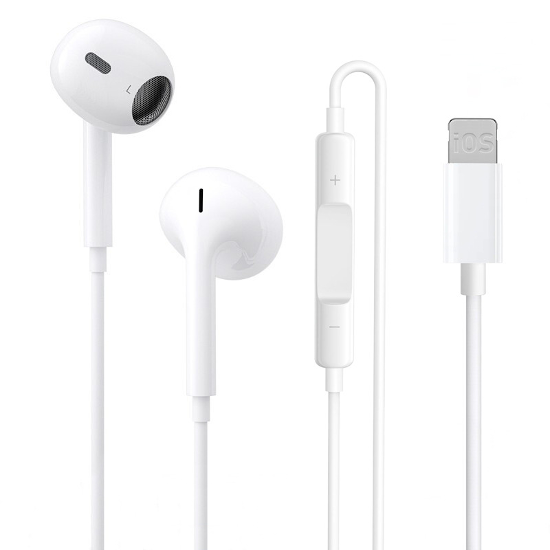 適用lighting蘋果iPhone14/13/12線控手機有線入耳式iPhone11耳機 5