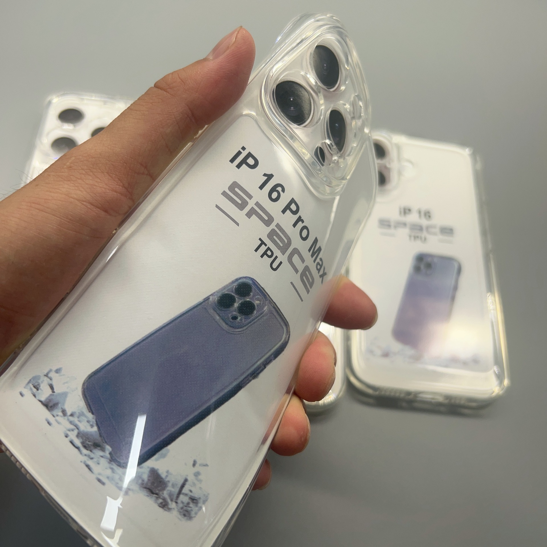 透明太空殼蘋果18promax適用於iPhone17手機殼16/13軟15軟diy打圖 3