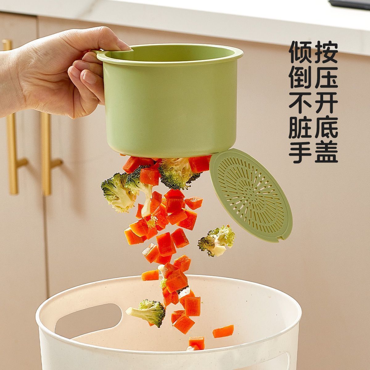 代發新品可掛式水槽瀝水籃清潔用具家用可拆卸廚房食物殘渣過濾網 4