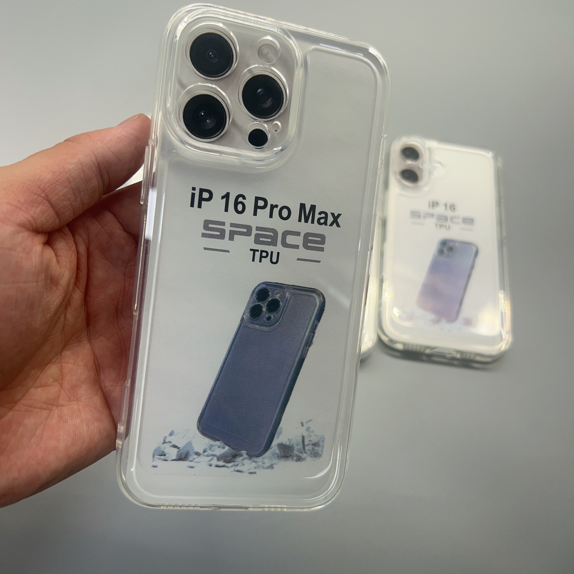 透明太空殼蘋果18promax適用於iPhone17手機殼16/13軟15軟diy打圖 4