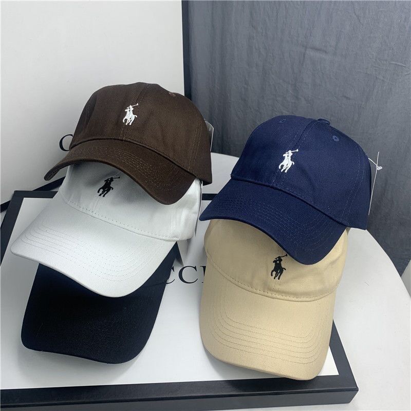 拉夫刺繡小馬帽子百搭男女軟頂棒球帽新款休閒遮陽鴨舌帽防曬polo 2