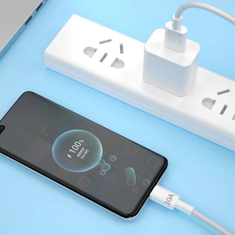 跨境加長120W充電線Typec數據線適用華為榮耀10A閃充手機充電線 3