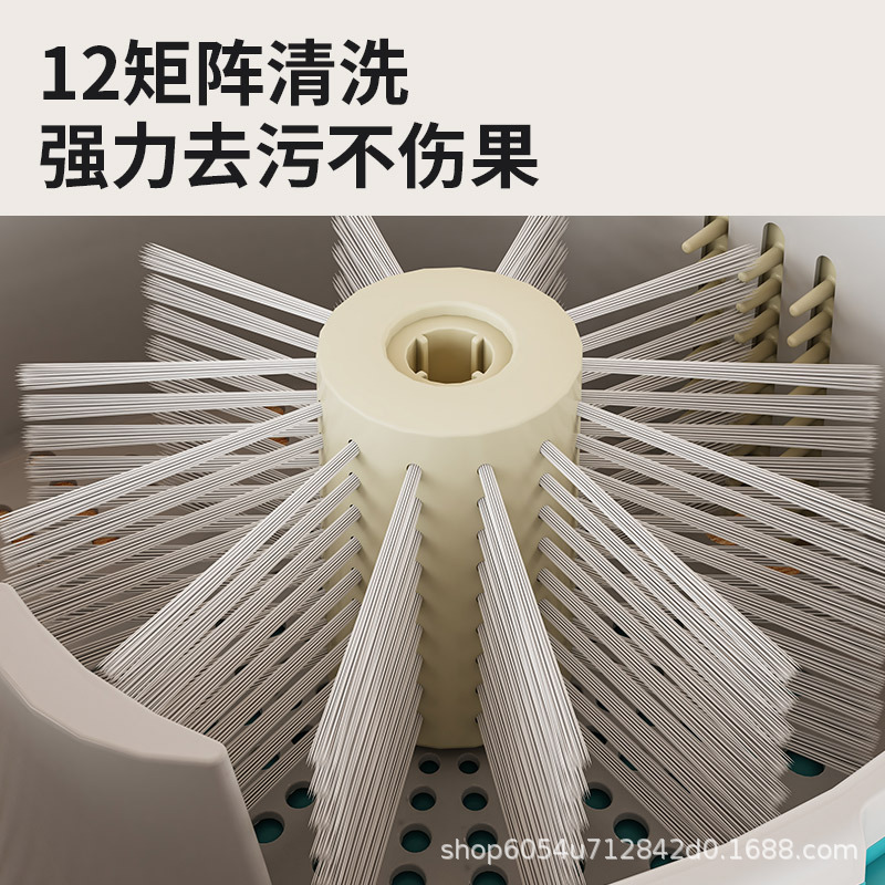 廚房用品洗菜盆沙拉蔬菜脫水器家用神器瀝水甩幹機水果手動甩菜盆 4
