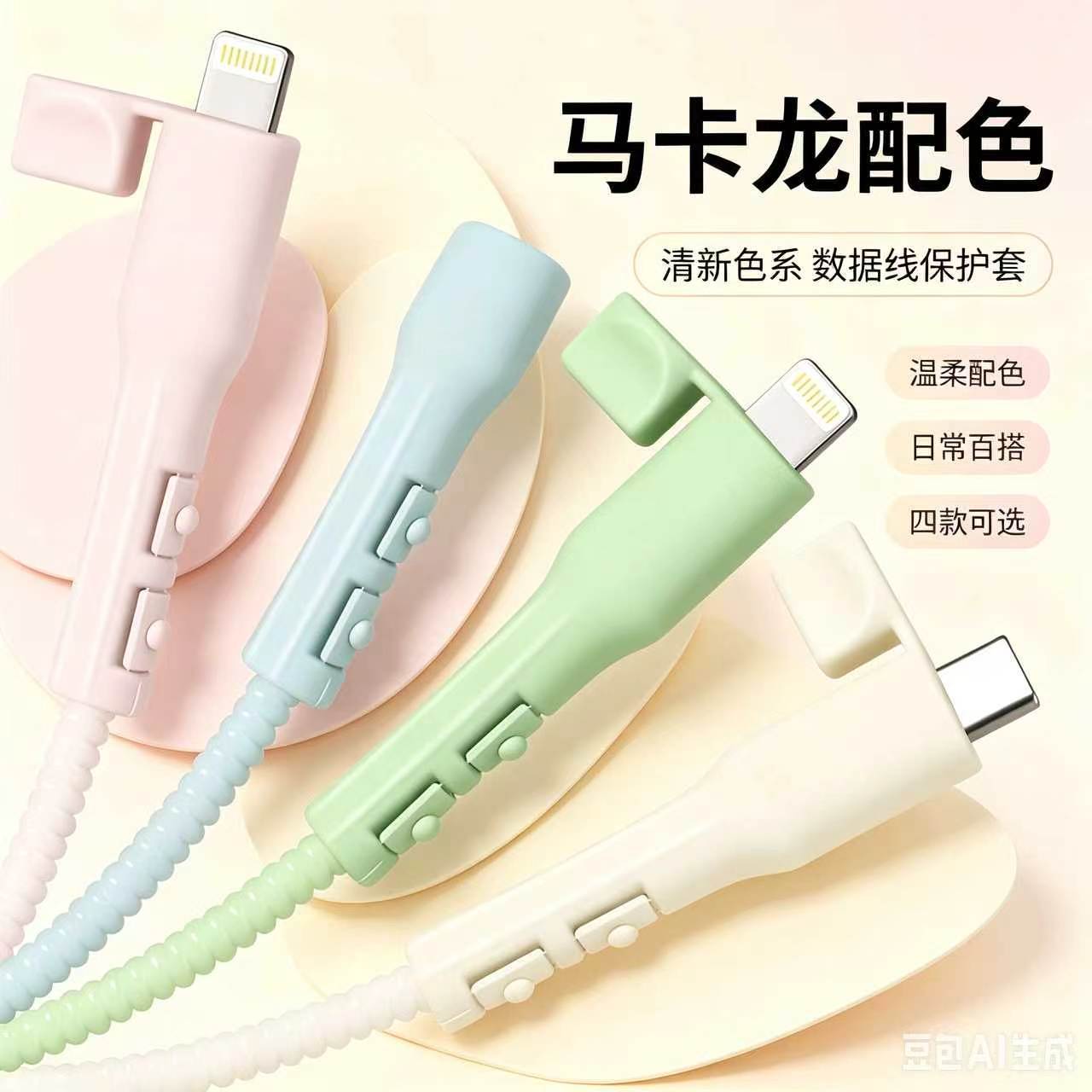 通用數據線保護套防充電線折斷保護套手機充電線軟矽膠保護套