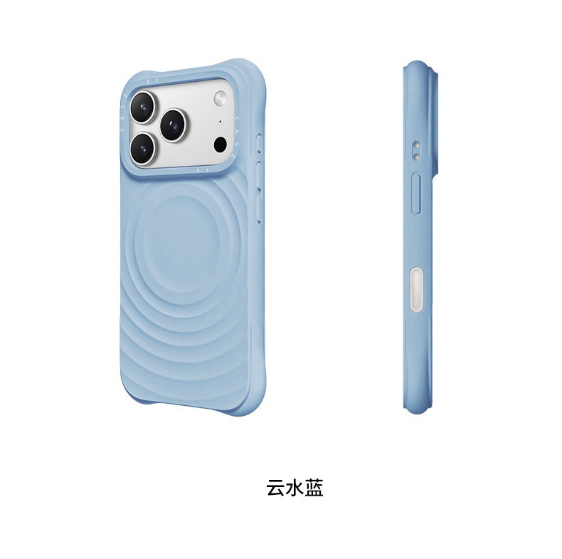 Case高版本電容按鍵純色波漾磁吸MagSafe手機保護套iphone17pm 4