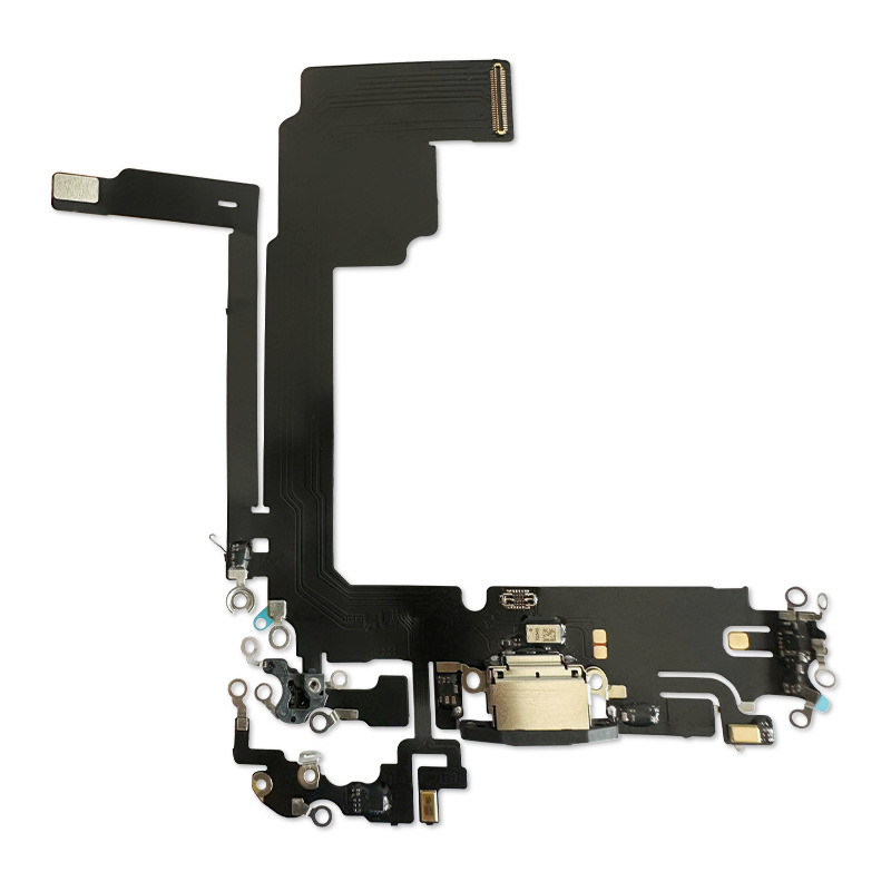 適用蘋果iPhone14 15promax尾插排線14Pro15plus送話器排線充電口 5