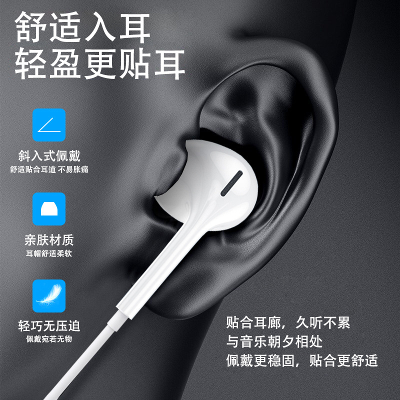 適用lighting蘋果iPhone14/13/12線控手機有線入耳式iPhone11耳機 3