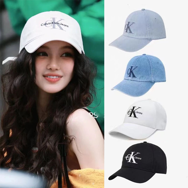 Jennie棒球帽26新款男女情侶潮流ck字母刺繡遮陽休閒帽牛仔鴨舌帽 2
