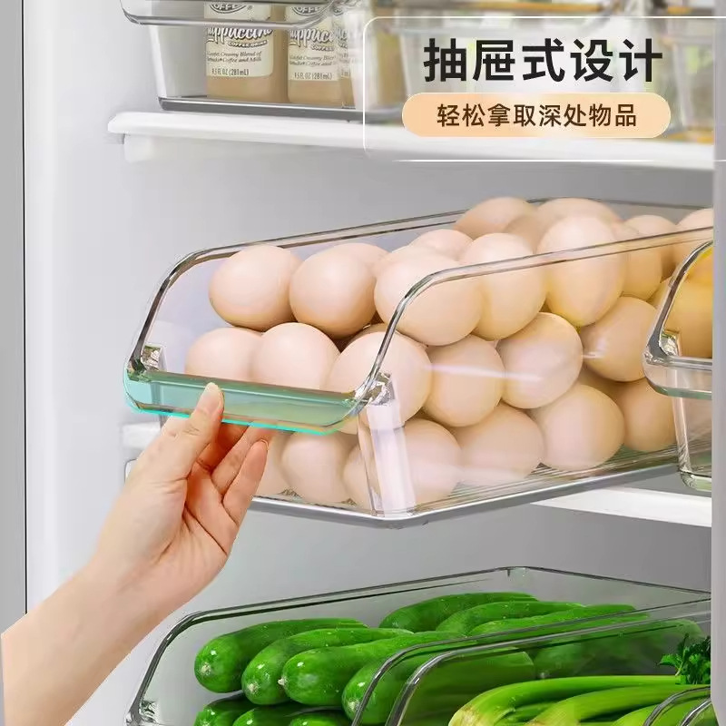 家用冰箱收納盒整理盒保鮮盒食品級廚房專用蔬菜雞蛋冷凍儲物神器 3