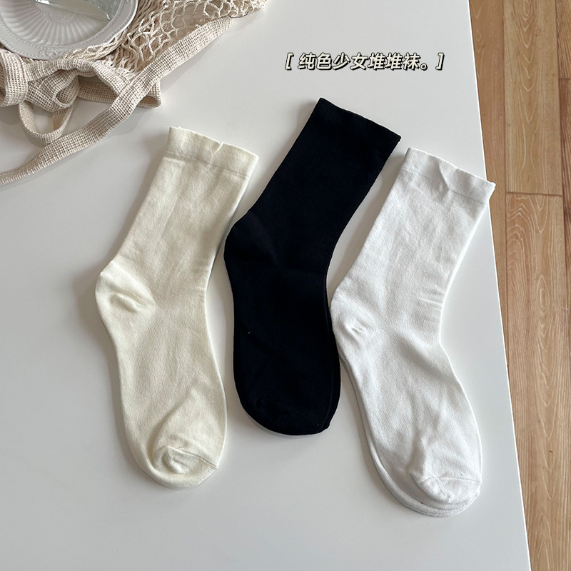 四季襪子女學院風百搭少女感白色襪子 小紅書推薦款 諸暨襪子批發 2