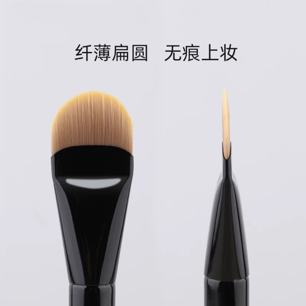 新款A25扁圓粉底刷 舌型化妝師用無痕粉底液刷不易喫粉滄州化妝刷 2