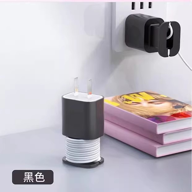 手機充電器保護套防劃傷頭矽膠套數據線繞線器防折斷保護殼線收納 4