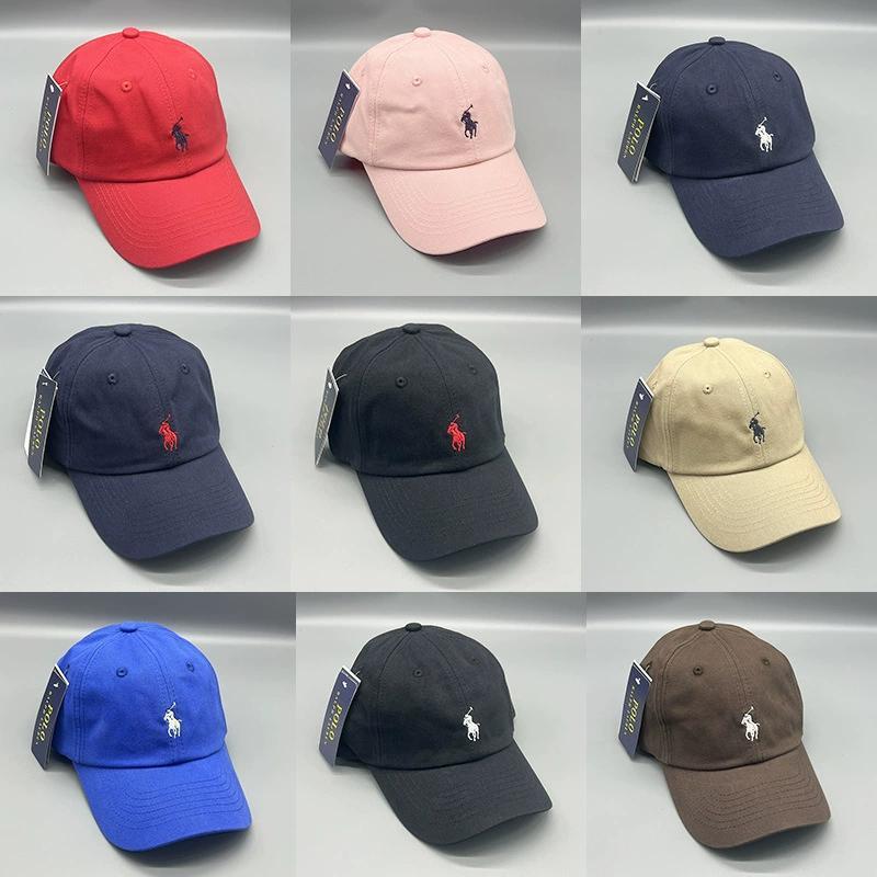 拉夫刺繡小馬帽子百搭男女軟頂棒球帽新款休閒遮陽鴨舌帽防曬polo