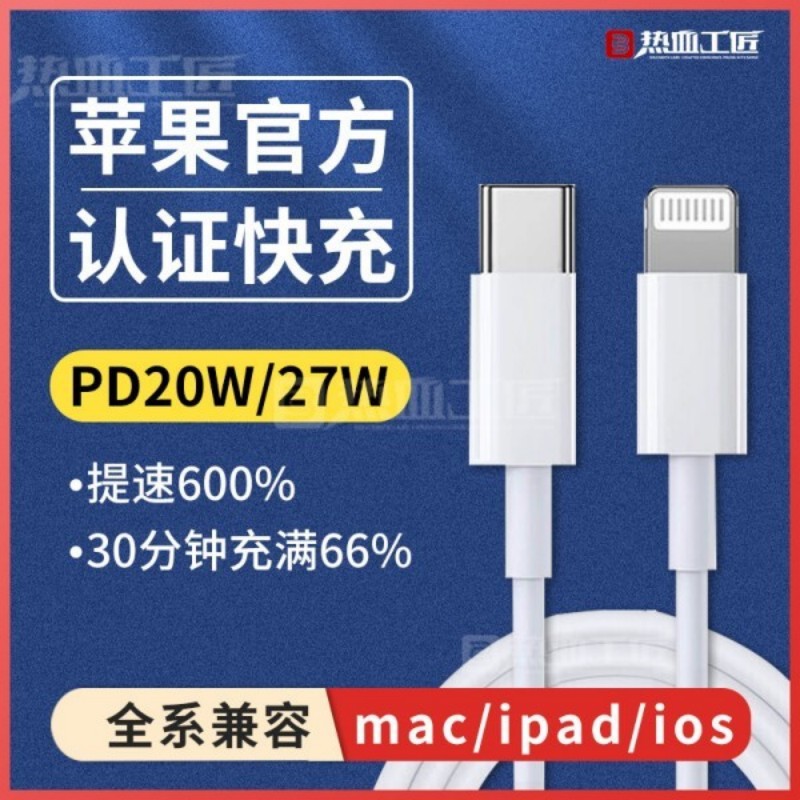 超級快充PD充電器數據線適用蘋果8/9/10/11/12/13/14熱血工匠X04