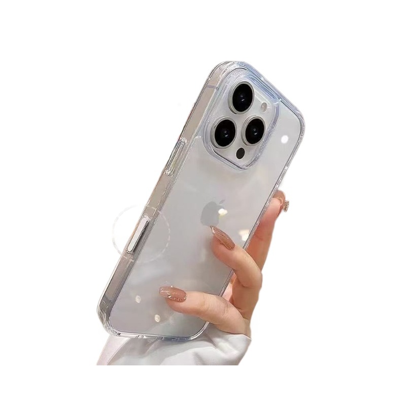 蘋果17promax手機殼拍照帶ai按鍵全包透明靈動亞克力iphone16磁吸 5