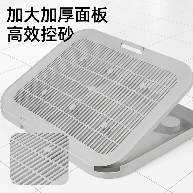 寵物用品貓砂防帶出墊子雙層過濾控砂板貓咪用品貓窩大尺寸貓砂墊 2