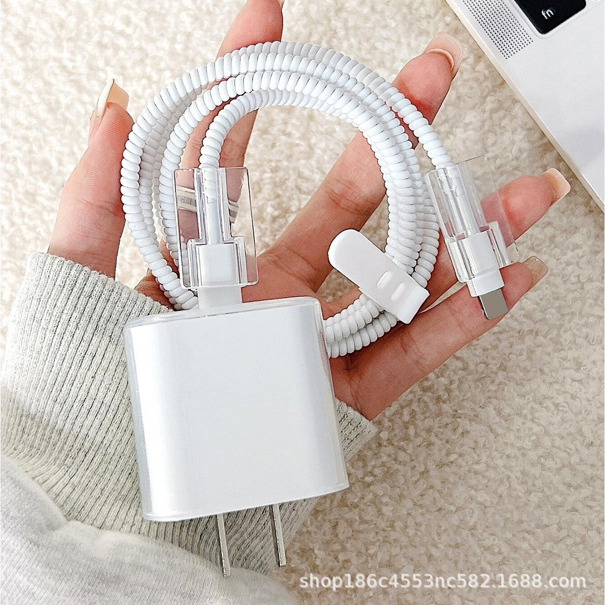 適用蘋果20w充電器保護套數據線保護套16pro/17充電線咬線器防斷 4