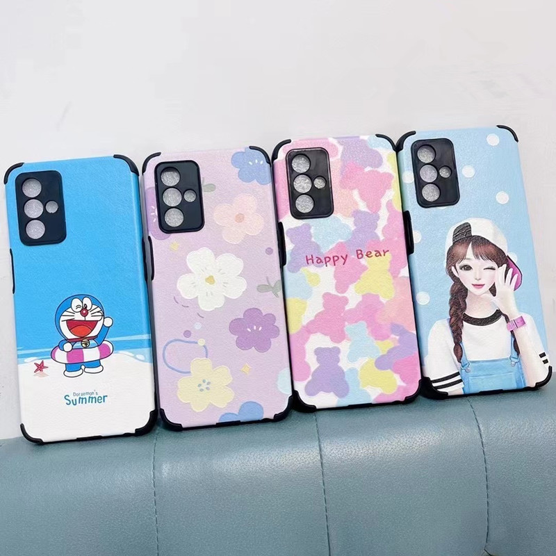 小羊皮貼皮適用opporeno16手機殼新a7promax卡通彩繪軟套findx9sp 2