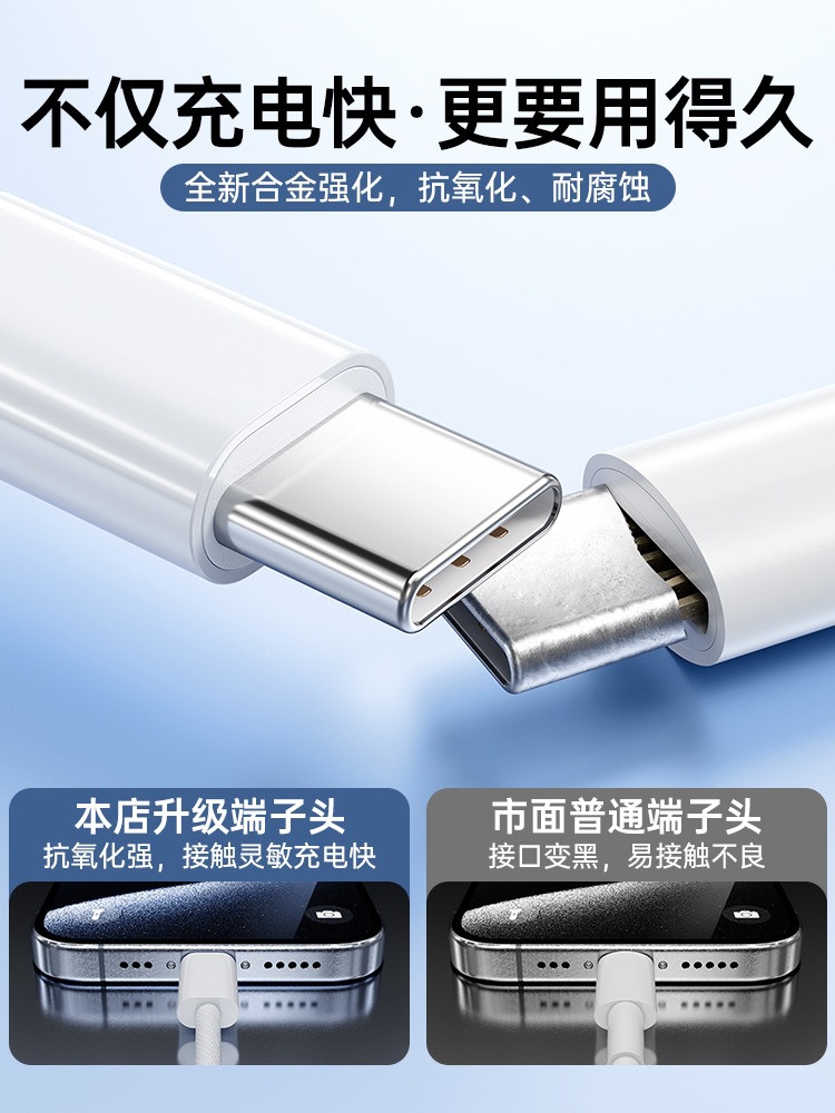 【官方正品】BS適用蘋果17promax充電線PD30W快充iPhone16Pro數據 5