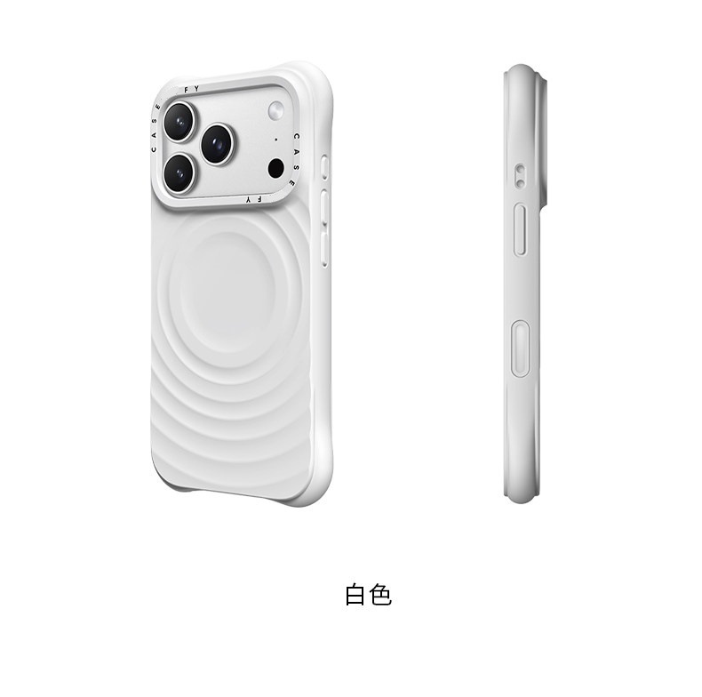 Case高版本電容按鍵純色波漾磁吸MagSafe手機保護套iphone17pm 2