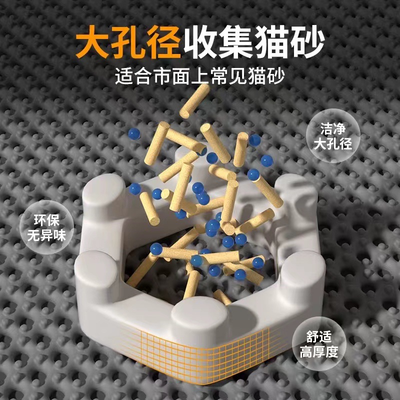 雙層eva貓砂墊防帶出防外濺可水洗貓咪控砂墊貓砂盆墊子寵物用品 3