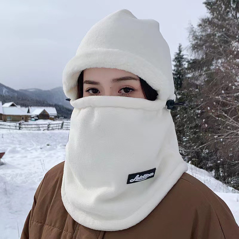 冬季加厚加絨風雪帽男女騎行保暖雷鋒帽防風防寒圍脖頭套一體帽子 3