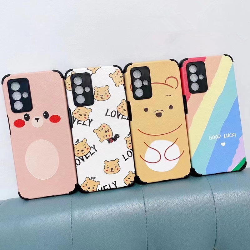 小羊皮貼皮適用opporeno16手機殼新a7promax卡通彩繪軟套findx9sp