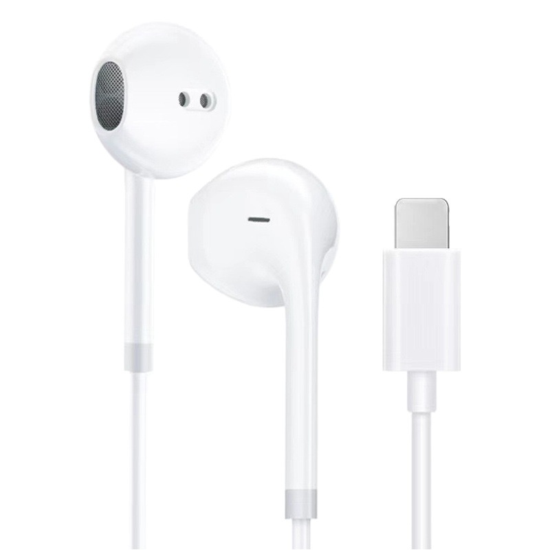 適用於蘋果藍牙耳機iphone7-14Pro線控耳機 lightning彈窗耳麥 6