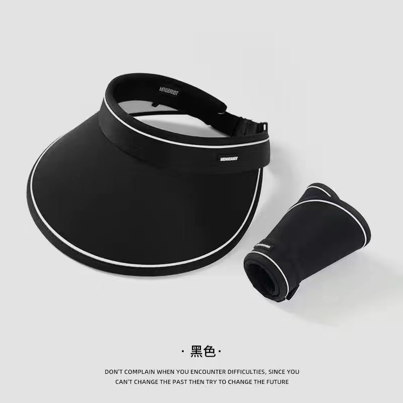 2024新款遮臉防紫外線騎行太陽帽百搭款夏季遮陽防曬帽子女空頂帽 4