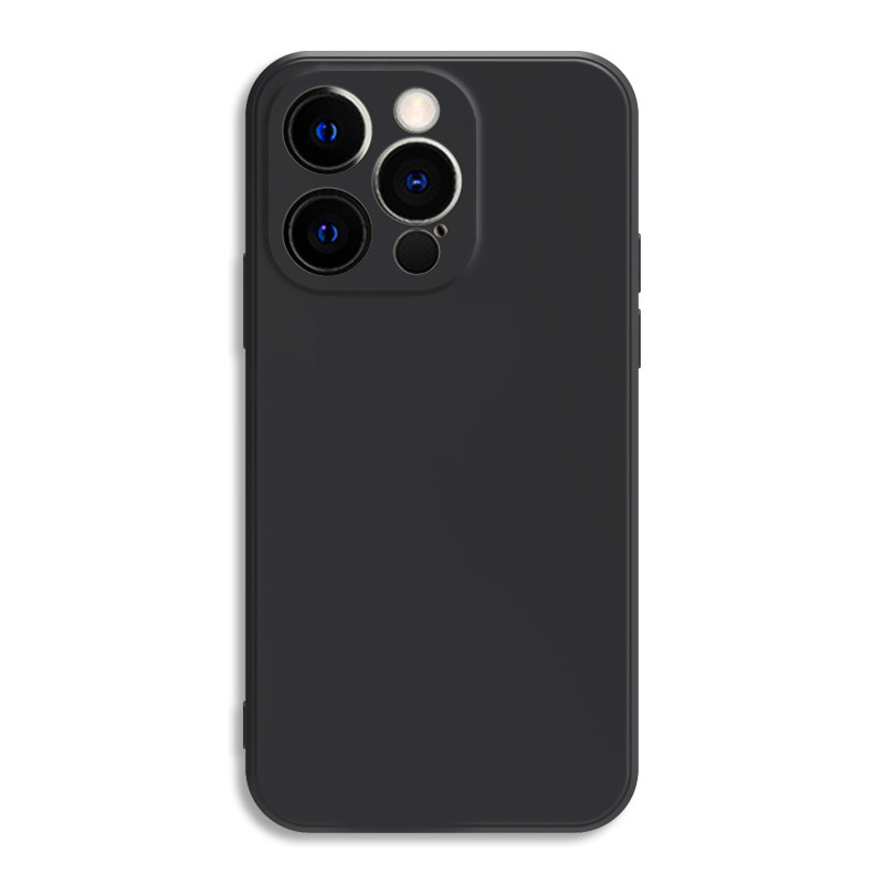 適用iPhone16手機殼直邊仿液態矽膠15魔方17暗紫蘋果13軟殼護套14 5