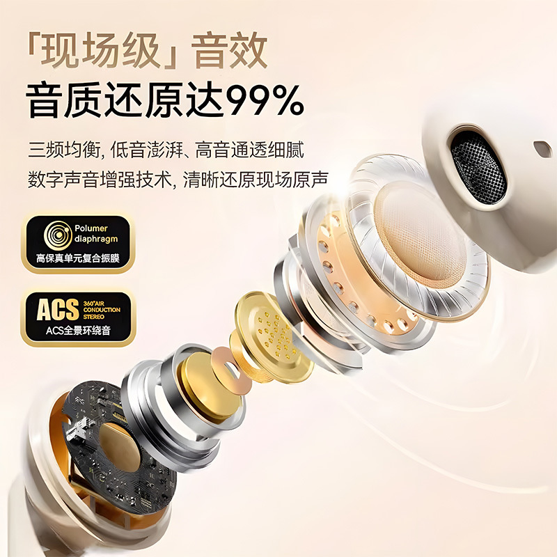 跨境耳機D4皮紋藍牙耳機超長續航降噪入耳式高音質運動無線耳機 4