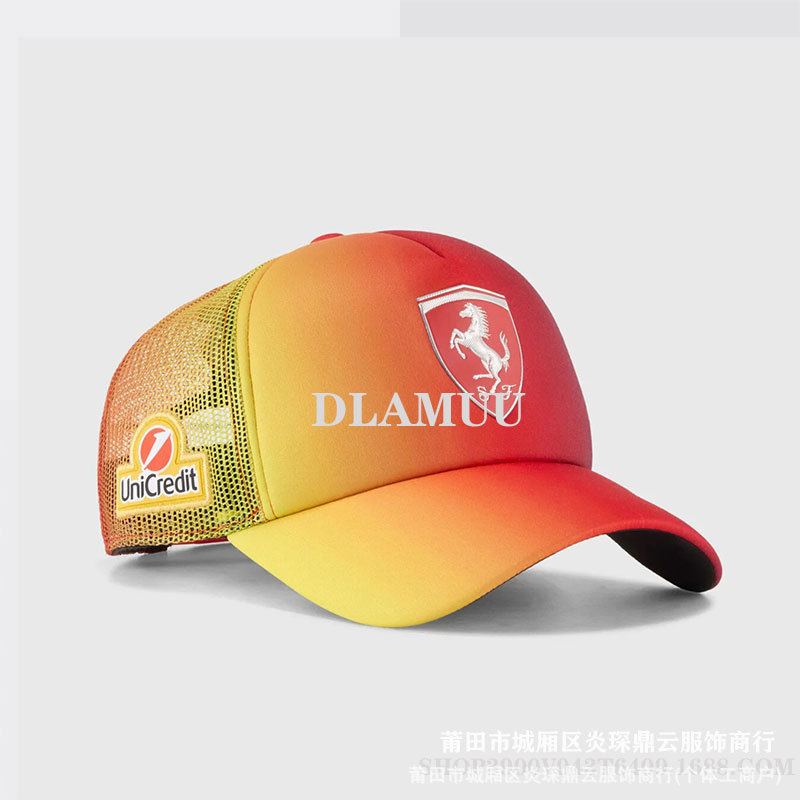 跨境鴨舌帽RedBull紅牛高品賽車汽車帽F1刺繡硬頂夏季棒球帽新款 3