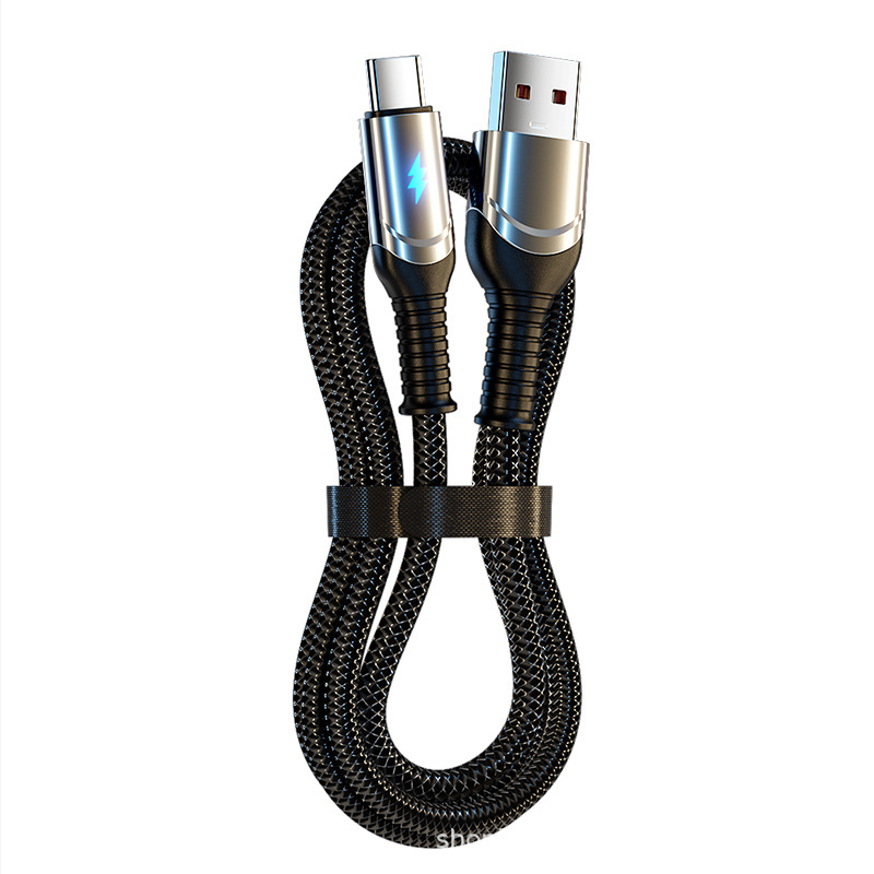 240W超級快充數據線typec適用華為OPPOvivo小米充電線自動斷電6A 5